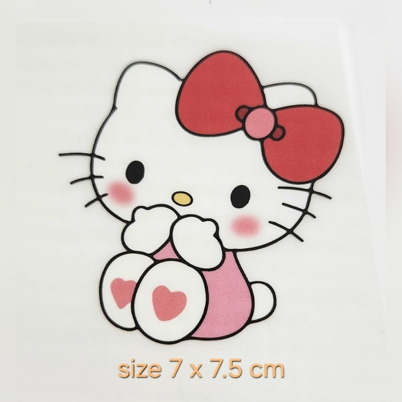 💥FREE $39💥 Iron on Heat transfer Hello Kitty Small size GWP For $39 Or More - Picture 6 of 6